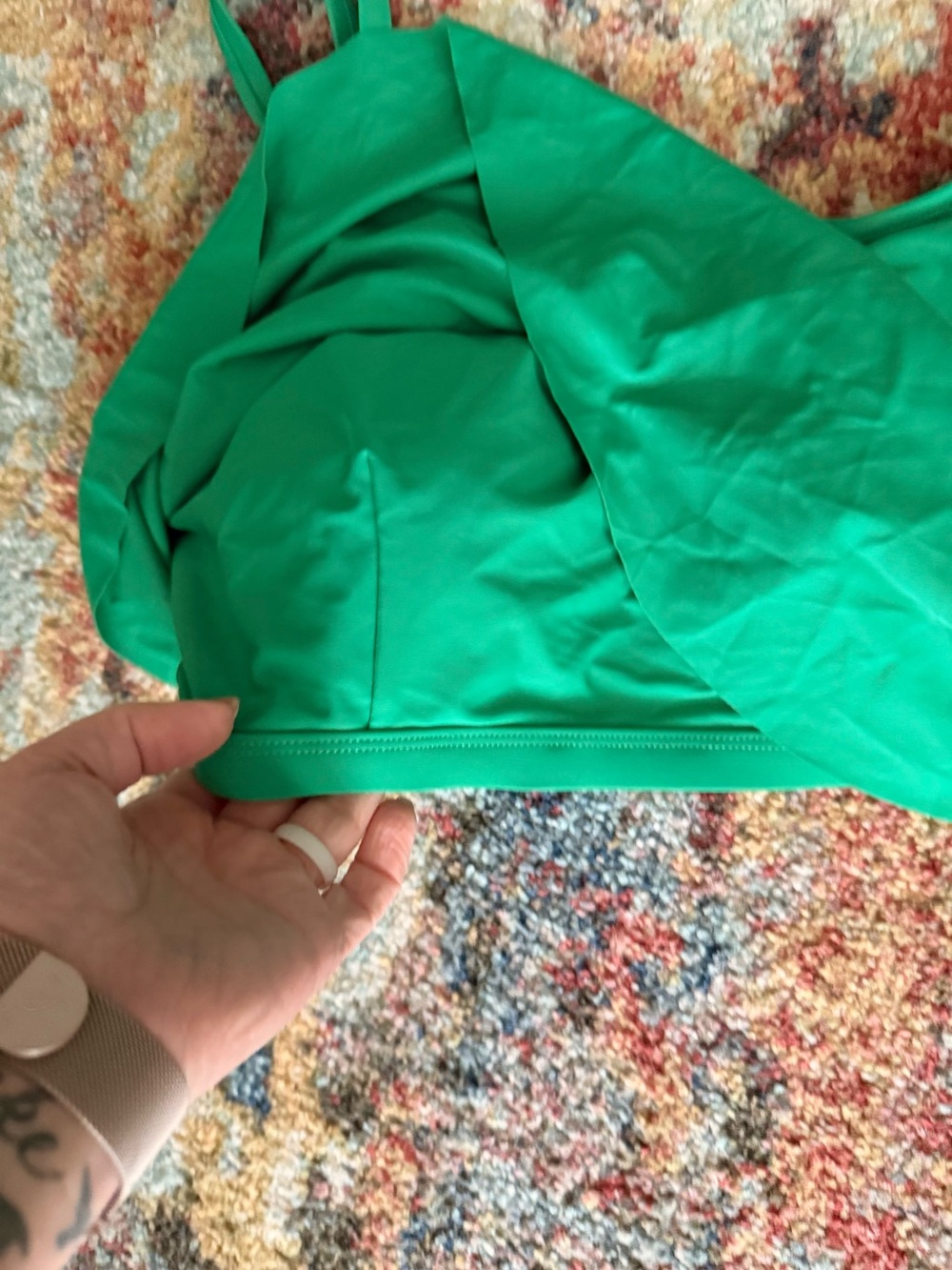 Flowy Ruffle Swim Bikini Top - Picture 10 of 11